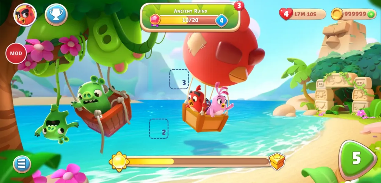 Angry Birds Journey — the journey map