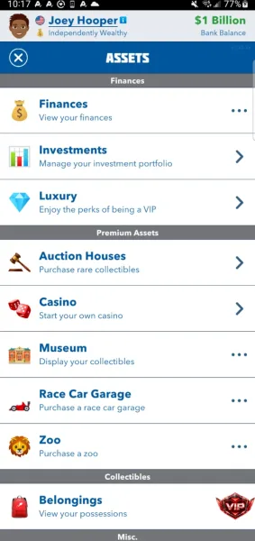 BitLife - Life Simulator — premium assets with casino museum and zoo