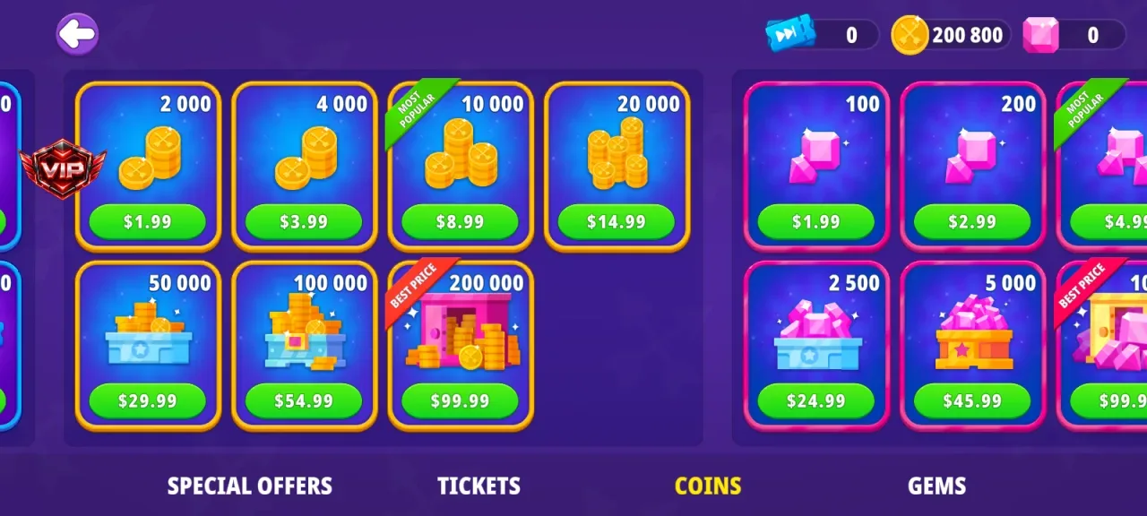 Bowmasters: Archery Shooting — free shopping coin balance at 200800