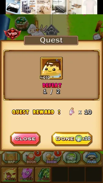 Bulu Monster — defeat quest counts any monster
