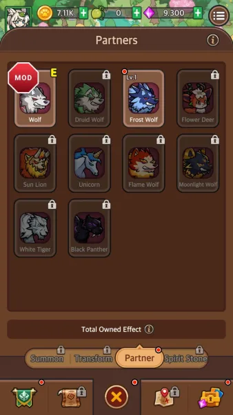 Druid Rising: Idle RPG — the frost wolf joining the team