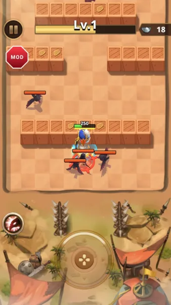 Dynasty Archer: Three Kingdoms — firing arrows into a horde of monsters