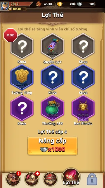 Dynasty Archer: Three Kingdoms — silver frozen while upgrading the advantage panel