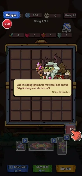 Fluffy Backpack: Merge Defense — 500 starting coins and tier 4 gear