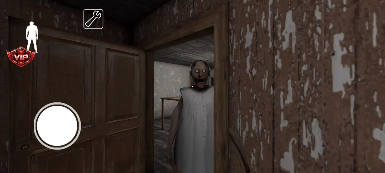 Granny — standing at the bedroom door unable to hit you