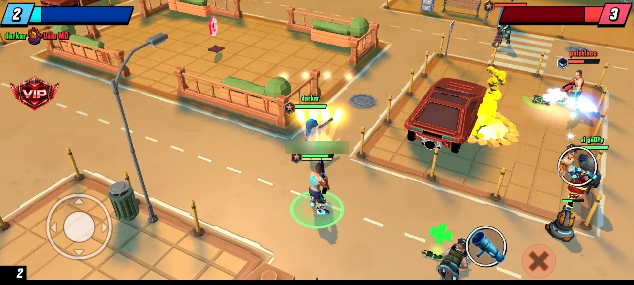 Gridpunk Battle Royale 3v3 PvP — 3v3 street fight in sentinel park