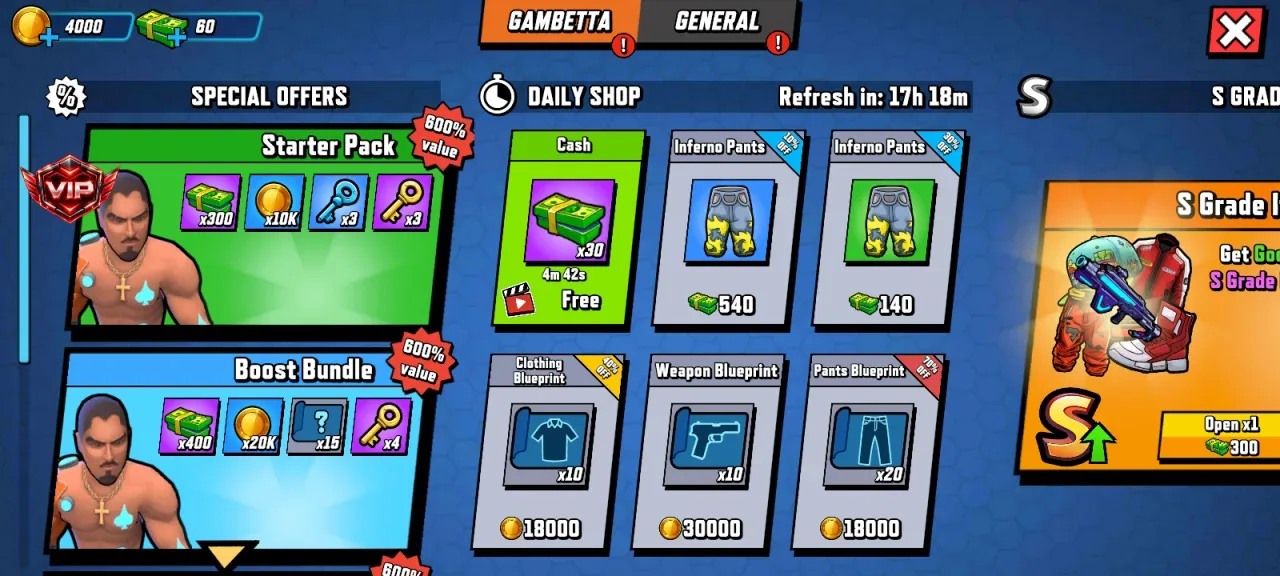 Gridpunk Battle Royale 3v3 PvP — mod free cash claimed without an ad