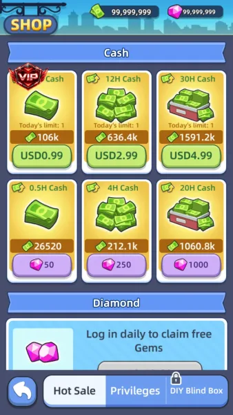 Happy Citizens - Mayor Sim — mod freeze shows 99999999 cash and gems