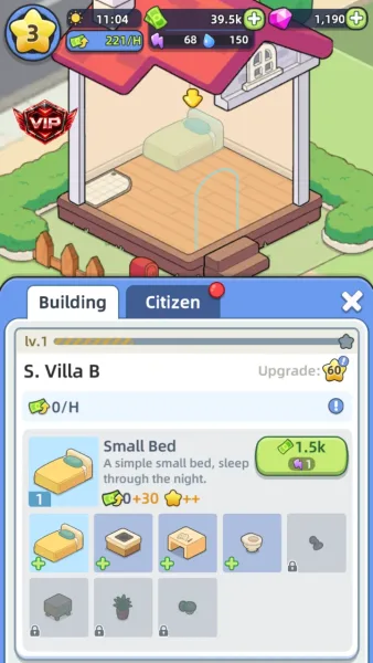 Happy Citizens - Mayor Sim — small villa furniture and hourly tax