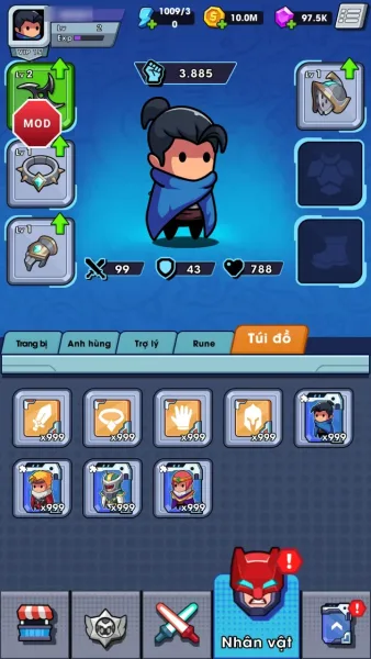 Hero Survival IO — a bag full of 999 fragments