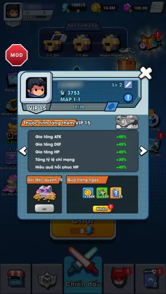 Hero Survival IO — vip 15 boosting combat power