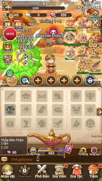 Legend of Mushroom: Rush - SEA — infinite damage with the mod