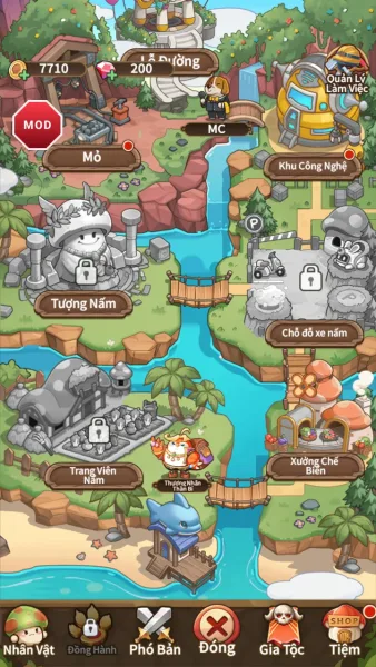 Legend of Mushroom: Rush - SEA — the homestead map