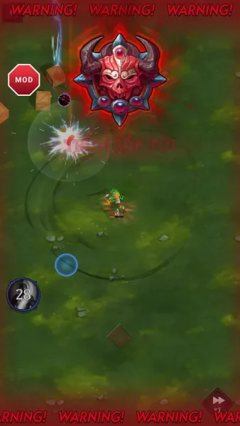 Legend of Survivors — boss incoming warning
