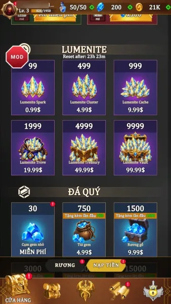 Legend of Survivors — the real money shop