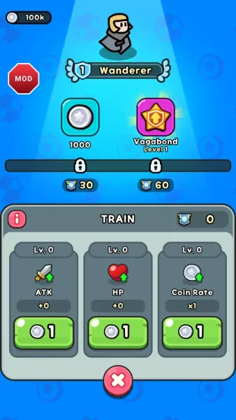 Lucky Heroes! : Defense Game — extra silver and 1 silver training from the mod