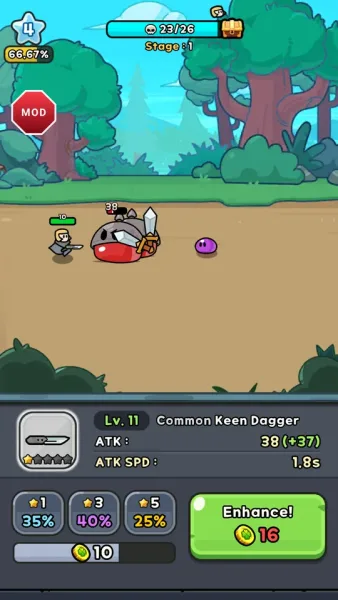 Lucky Heroes! : Defense Game — invincible in the middle of a monster pack