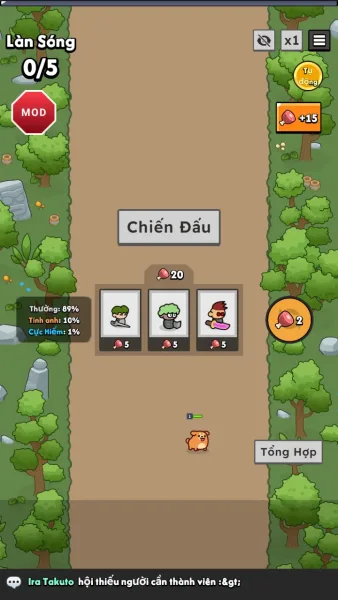 Mercs of Vanta — hiring troops in the shop between waves