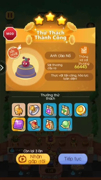 Last Green: Tower Defense — a three star win thanks to the mod