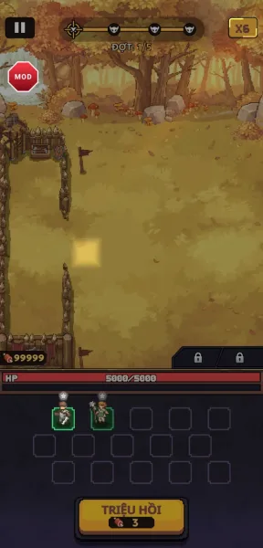 Pixel Defenders: Merge TD Game — mod 99 999 meat and battle speed x6