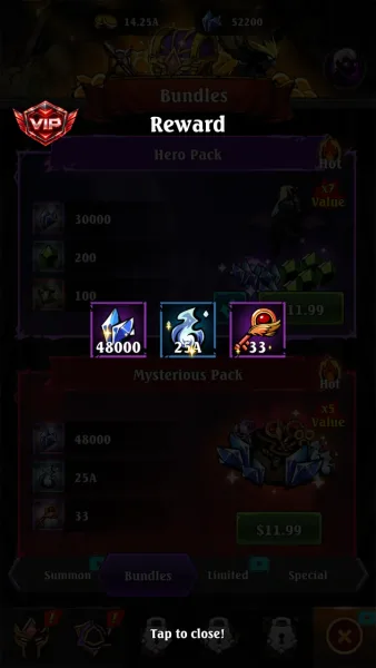 Shadow War: Idle RPG Survival — mod free mysterious pack 48000 gems