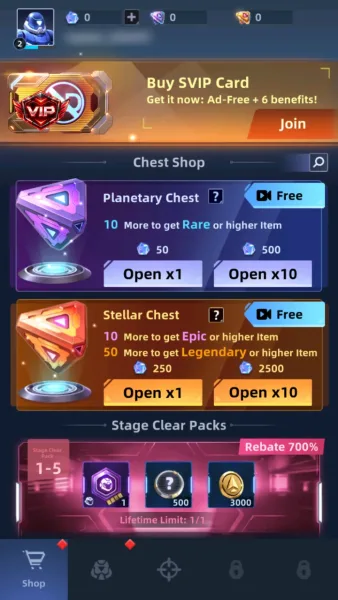 Space Outpost: Drone War — chest shop planetary and stellar chests