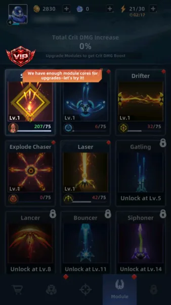 Space Outpost: Drone War — module upgrades scatter hive drifter laser
