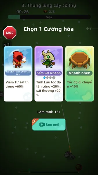 Squad Oath — picking one upgrade card per level up