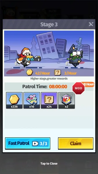 Survival Defense: Zombie — an eight hour patrol paying out gold