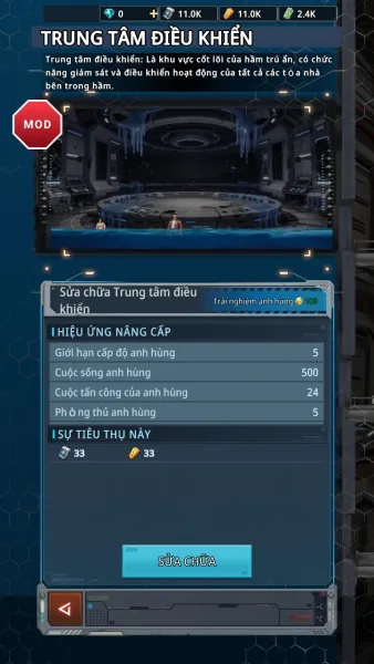 Titan Rush — repairing the control center in the underwater shelter