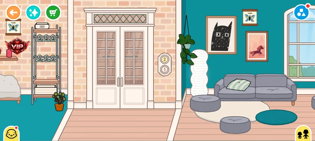Toca Boca World — inside a paid home built ready to play