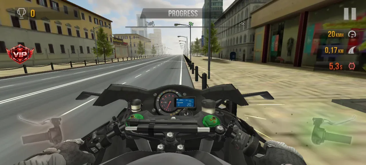 Traffic Rider — riding through city traffic