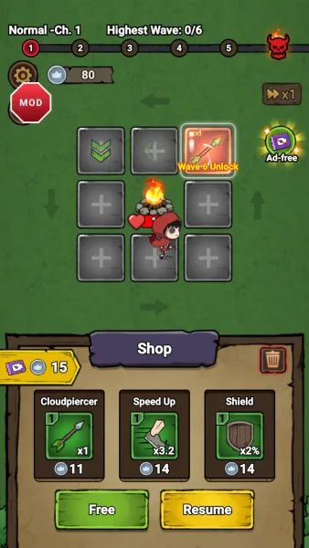 Turnaround Adventure — ad free ticket showing in place of the video icon