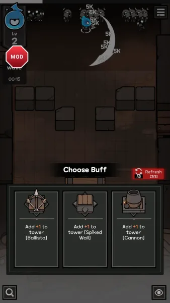 UnderDark: Defense — every hit dealing 5k damage with the mod